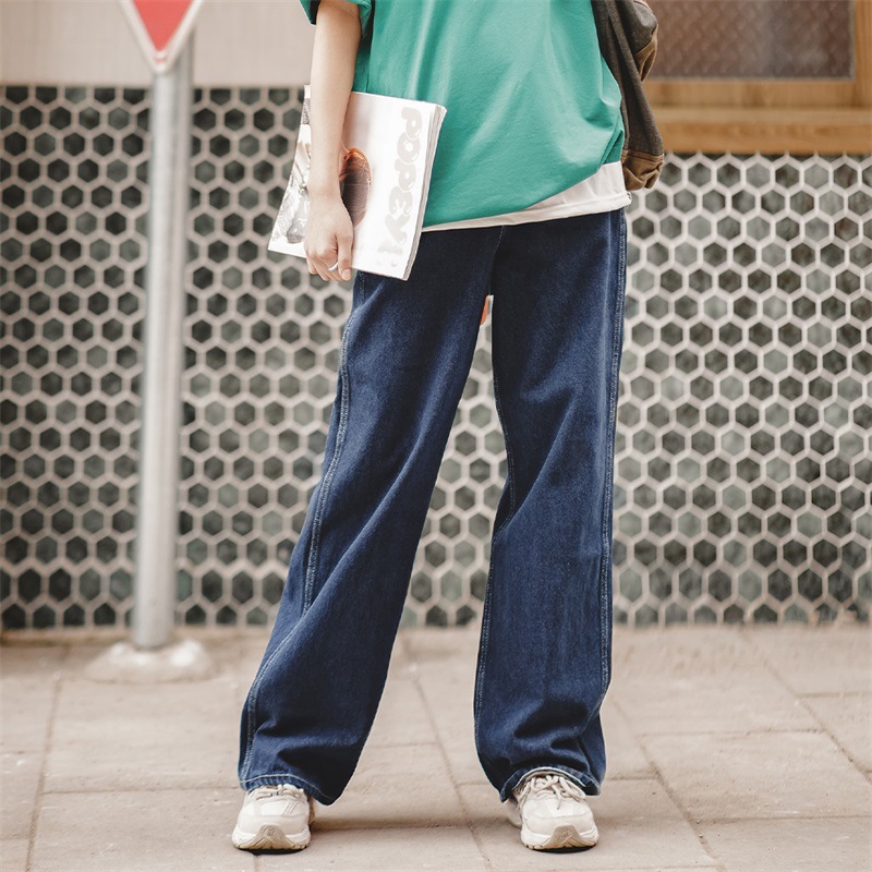 Boyfriend-Style Loose Wide-Leg Jeans 145