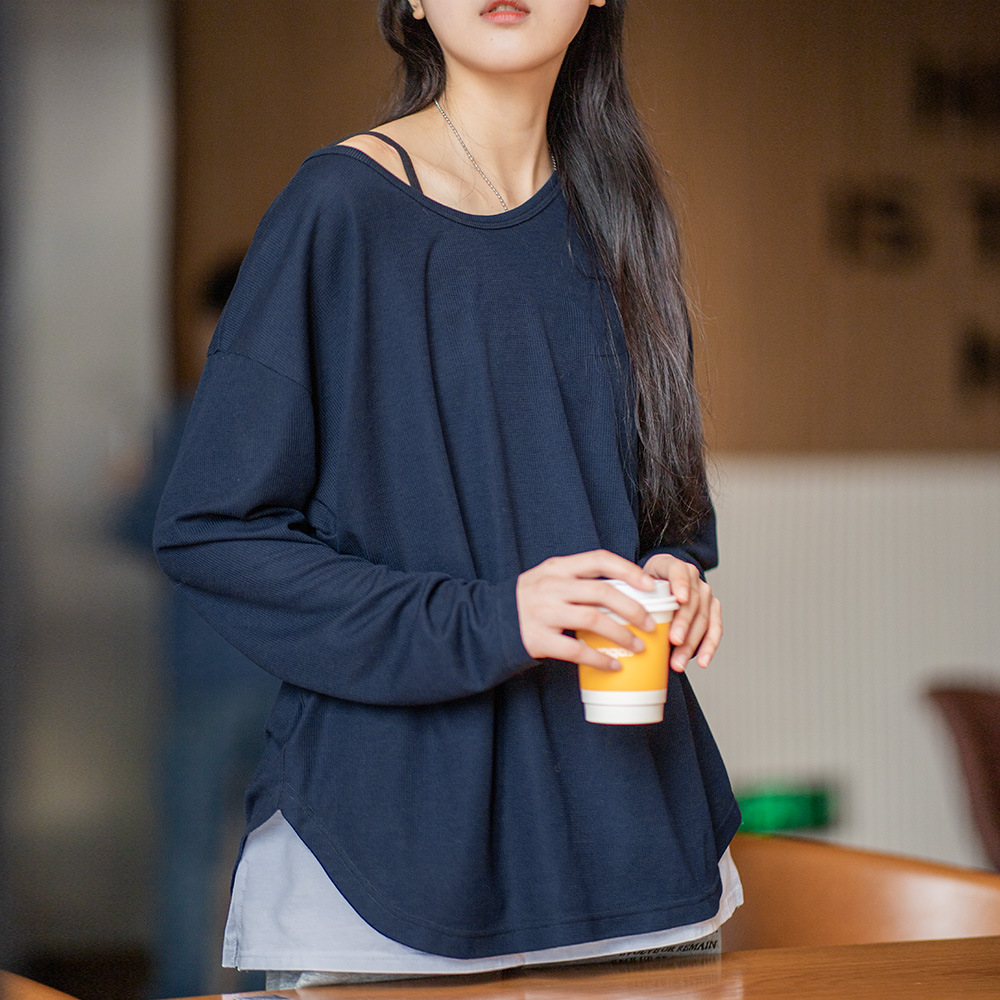 Round Neck Pullover Lazy T-Shirt Spring Summer Knitted Sweater 113 02