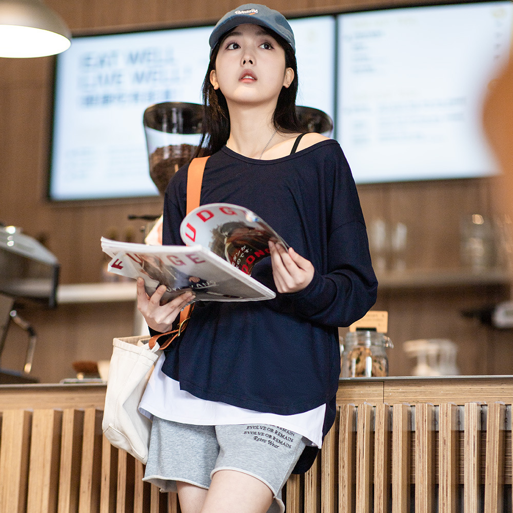 Round Neck Pullover Lazy T-Shirt Spring Summer Knitted Sweater 113 01