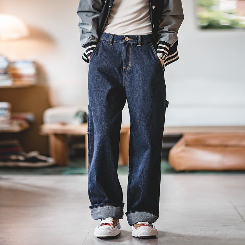 Vintage Mopping Wide-Leg Denim Jeans 147 02